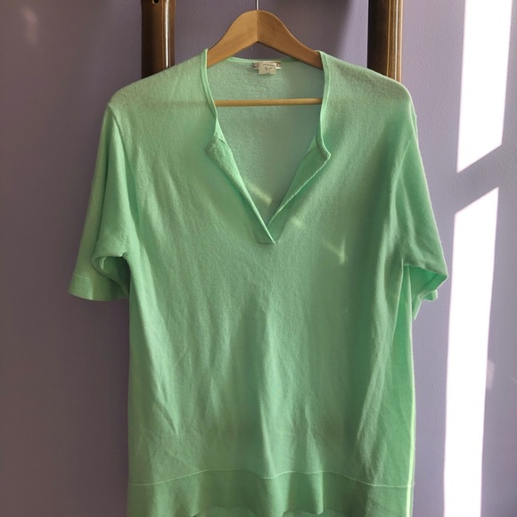 J CREW Cashmere Short Sleeve Sweater M - Picture 3 of 10